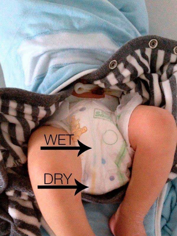 The downside of soaked diapers